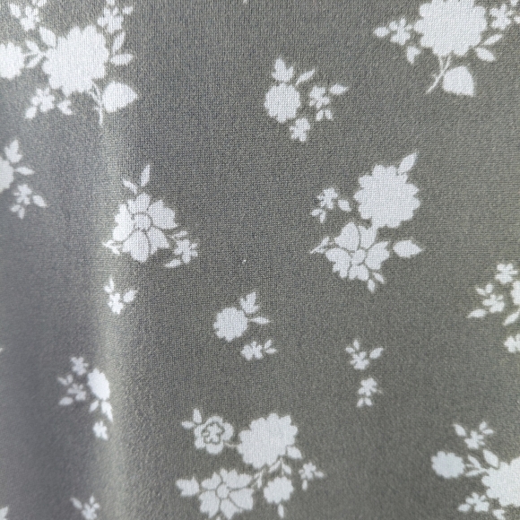 NWOT As U Wish Green Floral Mock-Neck Mini-Dress S - Picture 6 of 7